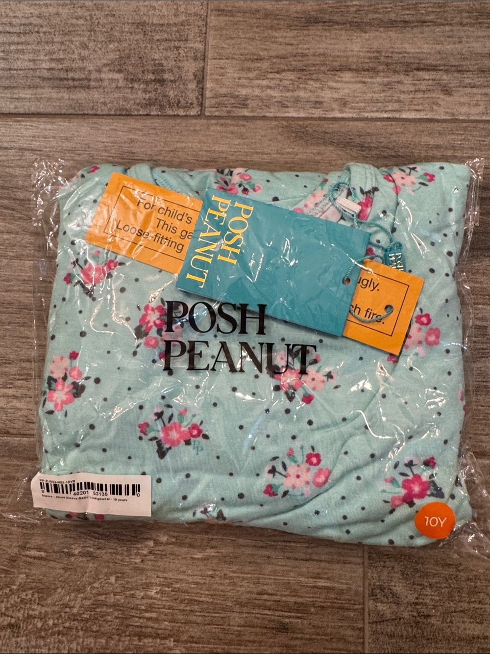 Posh Peanut Mint Floral Pajama Set - Pink Floral Print